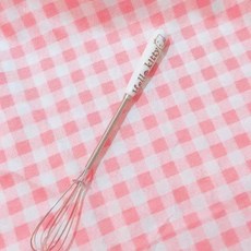 家用攪拌器 台灣出貨 卡通打蛋器 手動家用攪拌器 迷你打蛋網 攪拌棒 奶油打發 甜品烘焙工具, 字母KT, 1個