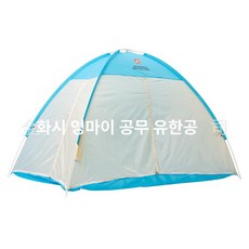 접이식 이중 모기장 겸용 야외 캠핑 침대형 신형, 1개, 블루