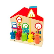 돌아기 유아 도형끼우기 원목장난감 숫자공부 장난감 교구, 본상품