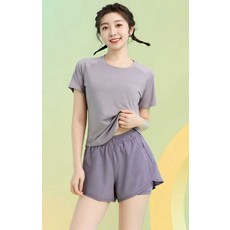 보라색 런닝헬스 운동복