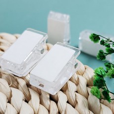 투명 플라스틱 집게문서 명찰 메모 정리 미니