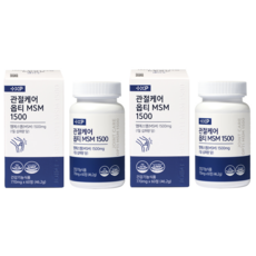 [약국판매제품100%] 관절보궁 주원료 MSM 함유 관절케어 옵티 MSM 1500, 60정, 2개