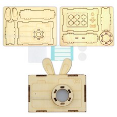 나무 DIY 토끼 카메라 만들기세트 all+174oW