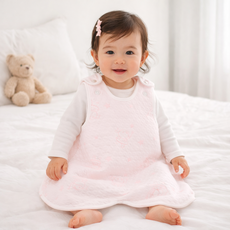 [미로아띠]톡톡하고 따뜻한 앨리스 수면조끼 유아 아동 국내생산