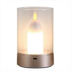 USB Candle Light 충전식 Flameless Electric Led Candle Dancing Moving Making Candles Light Home, 그림처럼