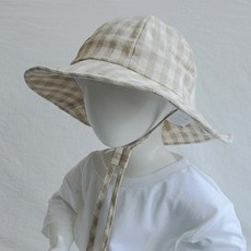 funnybebe 搞笑格子太陽帽 兒童帽