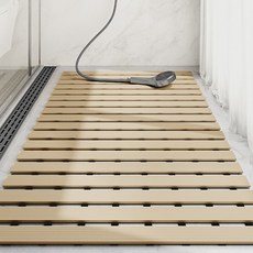 스피세프 화장실 미끄럼방지 매트 욕실매트, 1개, 카키색