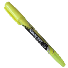 모나미 메모리S 형광펜, 노랑, 12개