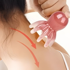 경쾌한 지압감 문어 괄사 마사지기 두피경락 손발겸용 바디지압기