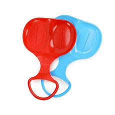 겨울 눈밭 잔디 1인용 휘어지는 플라스틱 엉덩이 눈썰매 1p