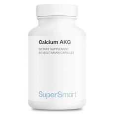 SuperSmart 칼슘 AKG (높은 생체 이용률) - 알파-케토글루타레이트 Ca-AKG 세포 에너지 | 글루텐 프리 및 비건 채식주의자 캡슐, 1개