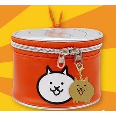 PONOS 貓咪大戰爭 貓罐波奇包 日本正版 限定 收納包 零錢包 附金貓咪吊飾, 1個, 金貓咪