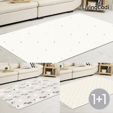 1+1 리빙코디 강아지 애견매트 5종 모음 /슬개골탈구예방 층간소음, 2개, 비앙코