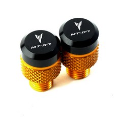 Yamaha MT07 MT09 MT10 MT15 MT 07 09 10 SP FZ07 FZ09 오토바이 액세서리 M10 x 1.25 미러 구멍 플러그 나사 볼트 커버에 적합, [21] Gold-MT07