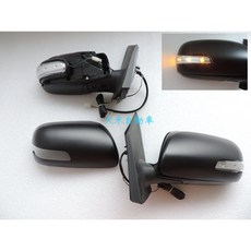 大禾自動車 LED 電折 帶燈 後視鏡 適用 TOYOTA 豐田 YARIS 06-10 4門, 1個, 駕駛 L