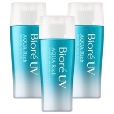 비오레 아쿠아 리치 워터리 젤 선블록, 3개, 70ml