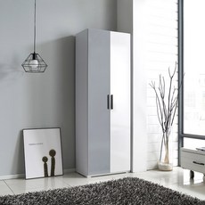 수납장 옷장 선반장 틈새수납장 60cm, 화이트
