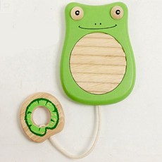 윤스스토어 개구리 워시보드 원목장난감