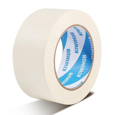 키위허브 화이트 마스킹 테이프 페인팅용 중간 접착 페인트 가정 사무실 학교 문구류 DIY 아티스트 공예품 라벨링2인치 X 60야드, 2", 60 yards, White, 1