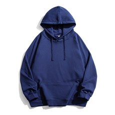투니스 남성 스타일리시 단색 긴소매 후드 티셔츠
