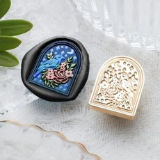 밀봉 스탬프 판 왁스 봉인 도장 카드 1개 D, 24. 36-20.4mmx26.6mm