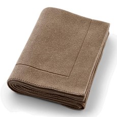 Huxie 니트 유기농 면 아기 담요 - 포대기 담요 76.2 x 101.6cm30 40인치 신생아용 부드러운 유아용 121930, 울트라 소프트 모카치노