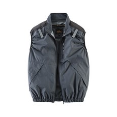 酷友 36V 風扇空調服 馬甲 冷氣衣 防紫外線, 1個, 深灰色馬甲（僅衣服）,2XL 推薦75-82.5公斤