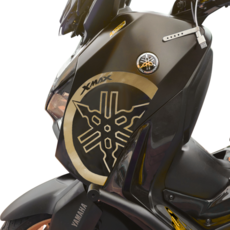 XMAX300 데칼스티커 야마하 페이스리프트 엠블럼 로고 전년식 야마하 차량 호환용, 1개, 골드