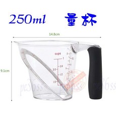 尚宏 250ml 把手量杯 - 車輪餅/紅豆餅/章魚燒/鬆餅 麵糊量杯, 1個