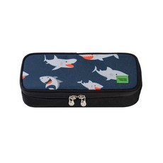 빅토리아앤프렌즈 롱플랩 필통 콤비 펜케이스, 콤비 블랙