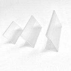 투명 아크릴 L자 스탠딩 가격표 9x6cm 10p, 1개