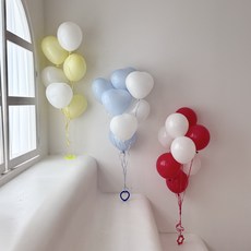 헬륨 풍선 무게추 손잡이 생일 홈파티 고정용 셀프 장식소품, 100개, 랜덤배송