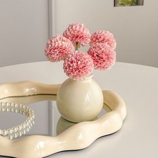 [화병세트] 인테리어 조화 생화같은 미니 꽃장식 꽃병 소품 화병, 1개, 국화