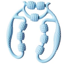 ZUFUMI 프리미엄 폼 롤러 근육 다리 팔 목 종아리 허벅지 등 테니스 및 골퍼 팔꿈치용 딥 티슈 마사지기 근육통 뻣뻣함 타이트함 완화 블루 467957