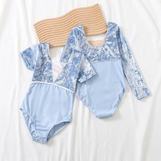 소녀 댄스 발레 가을 겨울 레오타드 벨벳 스플 라이스 연습 의류 긴 소매 클래식 체조 바디 슈트 아이를위한 201698