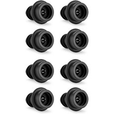 8개의 PCS 와인 진공 스토퍼 최대 7일 동안 와인을 신선하게 보관하세요 - 펌프 및 세이버 재사용 가능 병용 에 포함되지 않음, 8 Vacuum Stoppers, Black