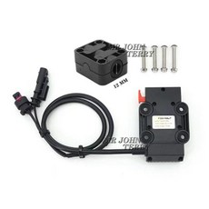 오토바이 스탠드 사이드 BMW R1300GS R 1300 GS 2023-2024 어드벤처 USB 휴대폰 GPS 네비게이션 브래킷 무선 충전 지지대, 11) Red - 12mm