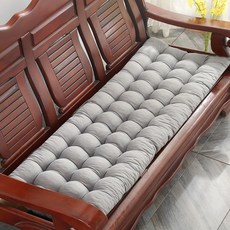 쿠션 긴방석 긴의자 매트 미끄럼방지 덮개 소파 깔개 갈색 벤치