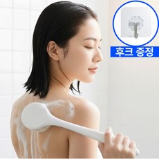 러벨유 3세대 천연 롱핸들 등 샤워 바디 브러쉬, 1개, 1개입, 후크포함 1세트