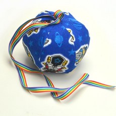 幼兒園流星球兒童親子解壓球圓形小沙包diy帶繩子手工六片布球 TXSV, 15釐米奧特曼【10安帆布+珍珠棉】, 1個