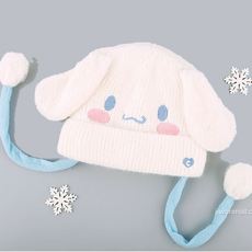 귀가 팔랑팔랑 움직이는 여아 니트모자 방한모자 진짜 도톰해서 진짜 따듯한 아동용 캐릭터겨울모자 어린이용K인증완료