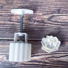 장미 월병틀 베이킹 월병 화과자틀 꽃틀 절편몰드 떡도장, 1개, 63g 로터스 1개