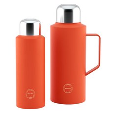 BELO&PRAC 랭글러 시티 휴대용 티보틀 2종 세트, 1개, 오렌지, 1700ml