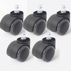 저소음 우레탄 의자바퀴 진회색 5P 캐스터 우레탄바퀴, 저소음 우레탄 바퀴(진회색)