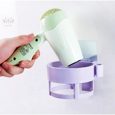 서락 무타공 파스텔 헤어드라이기 거치대 드라이어 걸이 부착식