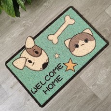 卡通可愛寵物地墊 狗狗腳墊 防滑 PVC, 1個, 尺寸40*60CM