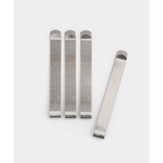 퀼트스타 3인치 메탈 시접 시침 클립, 4개, 실버