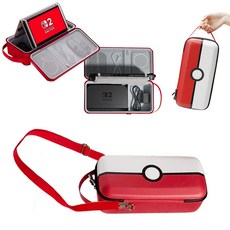 아싸라봉 닌텐도 스위치2 올인원 가방 하드 캐리 캠핑 여행 파우치 케이스 악세사리, 1개, 몬스터, SW2-올인원백