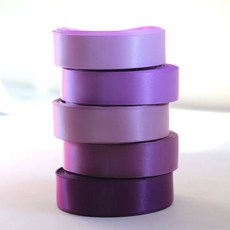 리본빌 클래식 양면 공단 3마, 1개, [38mm] PP#285 플럼퍼플