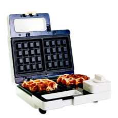 루카 타이머 2구 전기 샌드위치 와플 메이커, 핑크(luka-wa002)